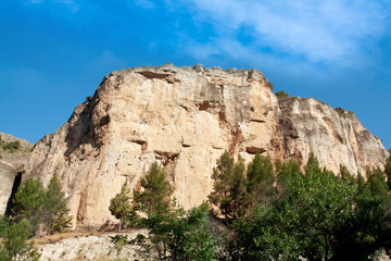 Fototapeta na wymiar Cliffs near city of Cuenca, Spain