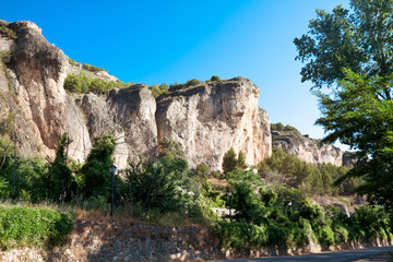 Cliffs near city of Cuenca, Spain
