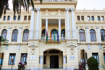 Fototapeta na wymiar town hall, Malaga, Spain
