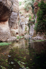 Fototapeta premium mountain gorge in Ronda, Malaga Province, Andalusia, Spine