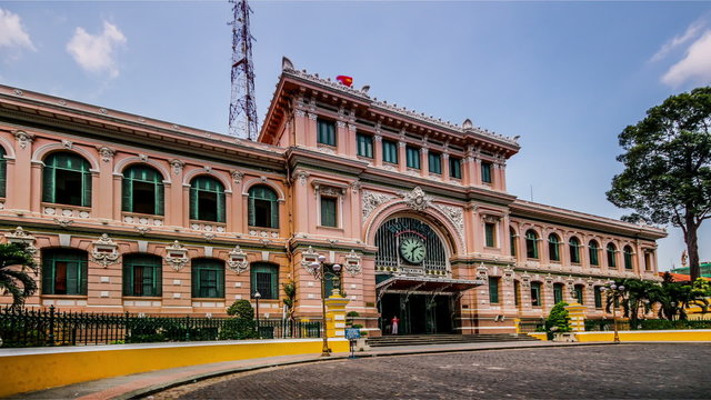 The french building-post office in ho chi minh city, Vietnam
