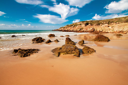 Beach Bolonia, Province Cadiz, Andalucia, Spain