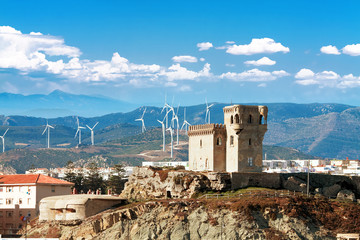 Cape Morrocco. Castle Santa Catalina in Tarifa, Andalusia Spain