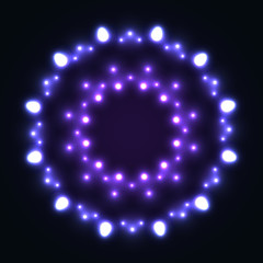 Abstract glowing background with light spots