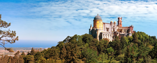 Palace of Pena in Sintra, Portugal - obrazy, fototapety, plakaty