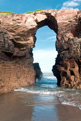 Beach of cathedrals, Galicia, Spain