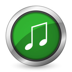 music green icon note sign