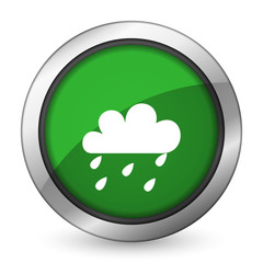 rain green icon waether forecast sign
