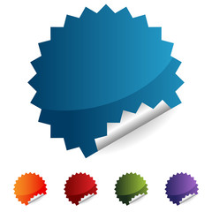 Seal Button Icon Set