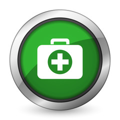 first aid green icon hospital green icon