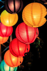 Fototapeta premium Chinese lanterns season in the traditional celebration