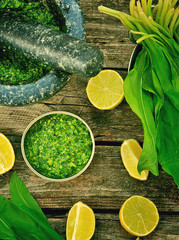 bear's onion pesto.