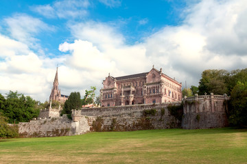 Fototapeta na wymiar Palace Sobrellano, Comillas, Cantabria, Spain