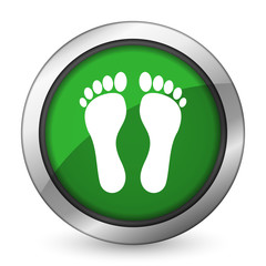 foot green icon