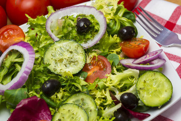 Hortalizas en ensalada