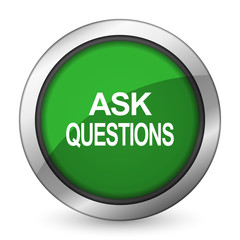 ask questions green icon