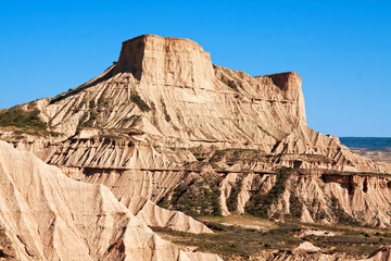 Fototapeta premium Mountain Castildetierra in Bardenas Reales Nature Park, Navarra,