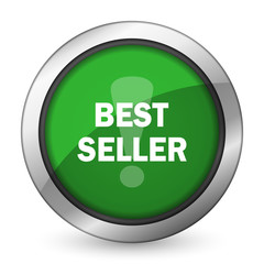 best seller green icon