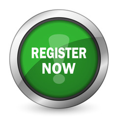 register now green icon