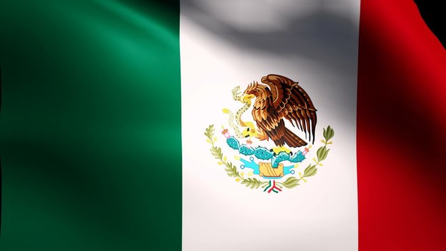 Mexico flag loop animation