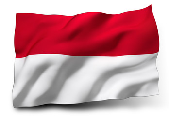 Fototapeta na wymiar flag of Indonesia