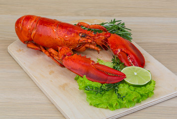Boiled lobster