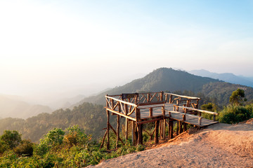 Mon Sone view point at Mount Ang Khang, Province Chang Mai, Thai