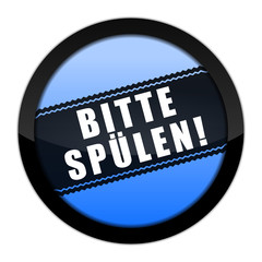 Obraz premium button 201402 bitte spuelen I