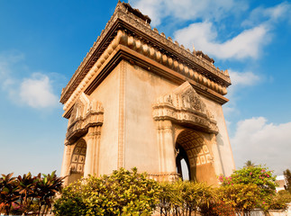 Patuxay(Patuxai) triumf arch in Vientian Laos