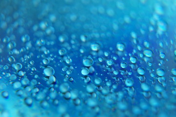 Naklejka na ściany i meble blau Tropfen Wasser