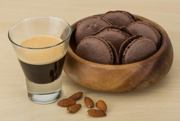 Coffee with macaroons
