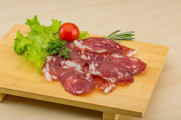 Sliced salami