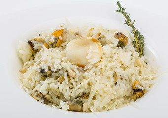 Risotto with mussels