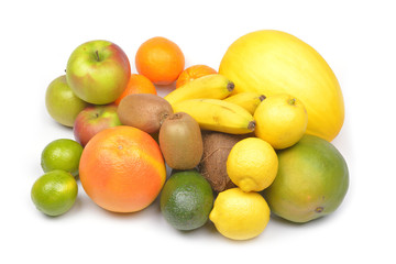 Fototapeta na wymiar fruit on a white background