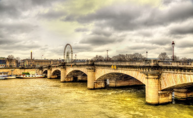 Fototapeta na wymiar The Pont Alexandre III over the Seine in Paris