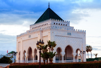 Fototapeta na wymiar mausoleum of Muhammed V, Rabat, Morocco