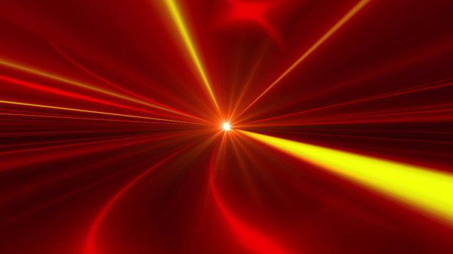 red abstract loop motion background, yellow light