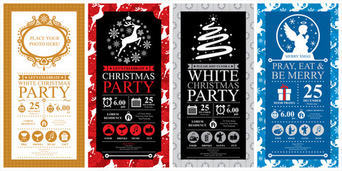 Christmas Party Invitation Card sets