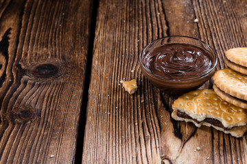 Portion of Chocolate Cream Cookies