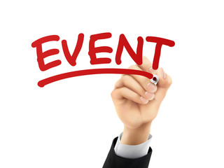 event written by 3d hand