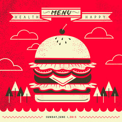 attractive fast food restaurant menu design