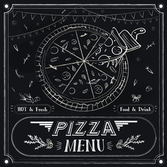 creative pizza menu design