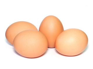 eggs isolated on white background