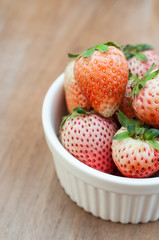 strawberries in natural background