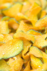 Fried  Pumpkin Crisp ; Thai snack.