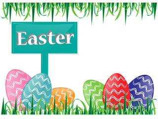 Easter vector background