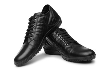 Male shoes isolated on white background