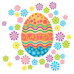 Decorated Easter Eggs Isolated on White Background