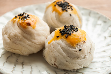 Chinese Pastry or Moon cake, dessert for Chinese new year.