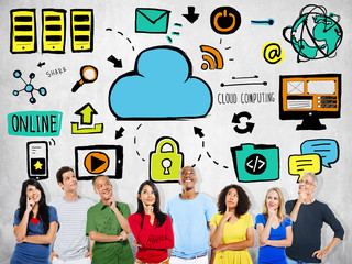 Diversity People Cloud Computing Data Imagination Ideas Concept